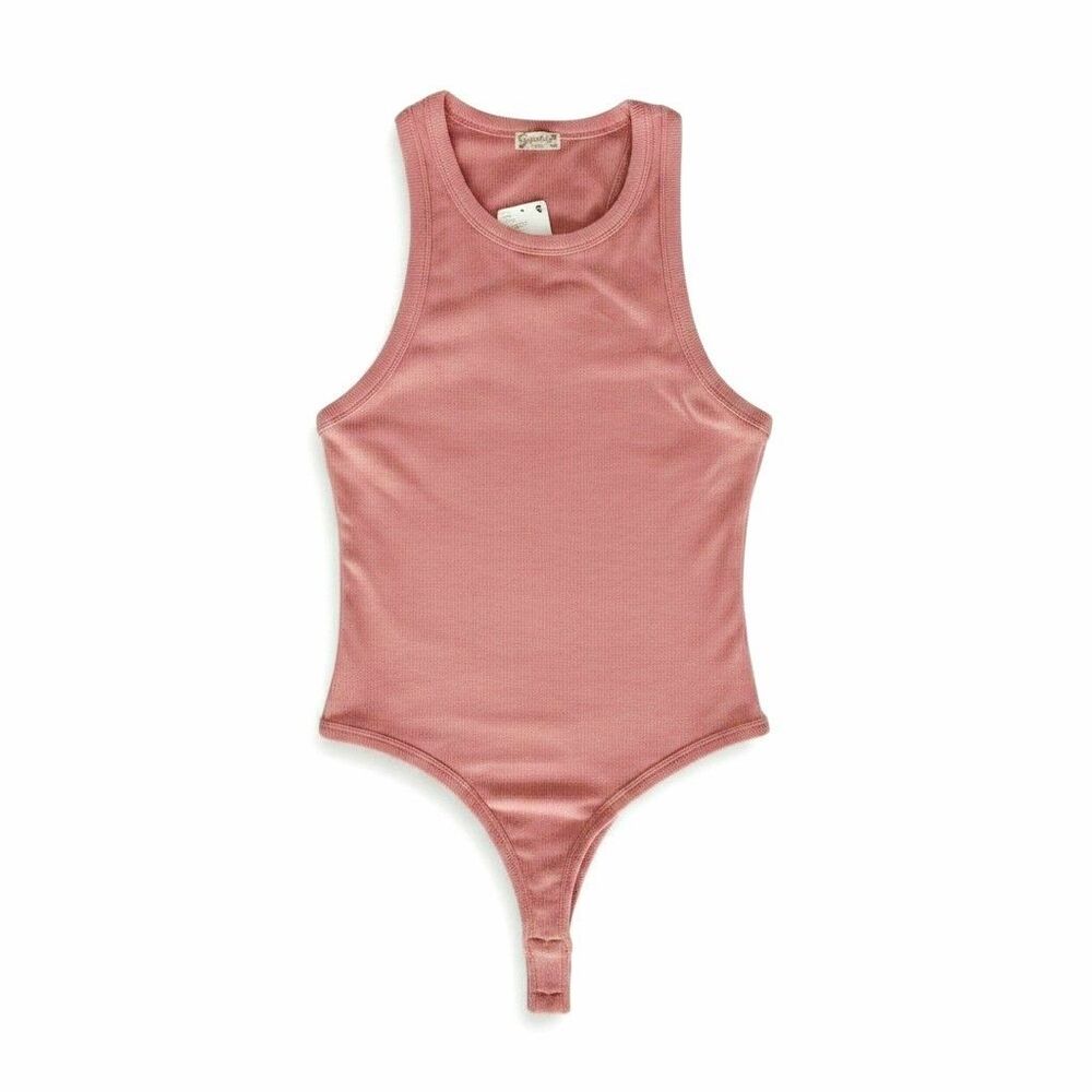 New Free People Intimately Women's Fp Brexley Thong Bodysuit Size Large $48